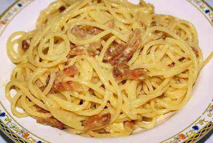 Espaguetis Con Salsa Carbonara