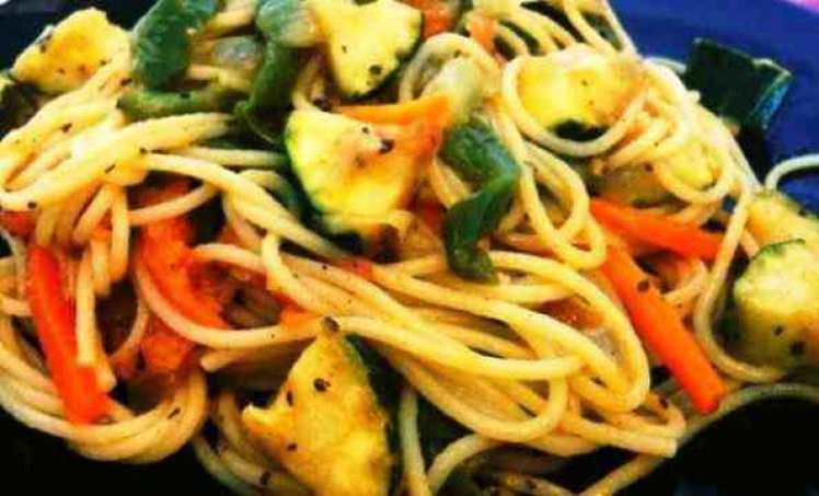 Receta Espaguetis Con Verduras | Mis Recetas Caseras
