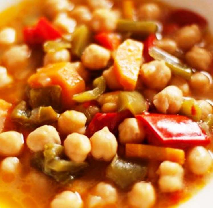 Receta Garbanzos Con Verduras | Mis Recetas Caseras