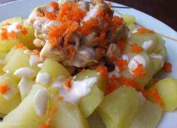 Receta Patatas Con Pollo Y Mayonesa Ali Oli | Mis Recetas Caseras