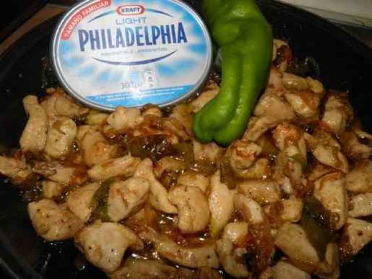 Receta Pechuga De Pollo Con Pimientos Y Philadelphia | Mis