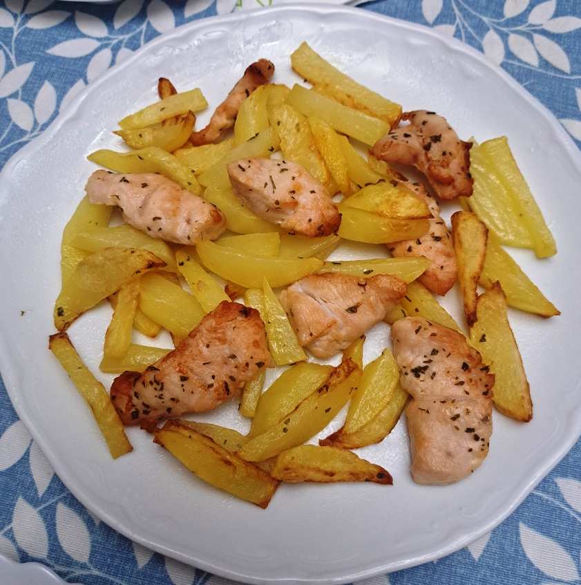 Receta Pavo Con Patatas En Freidora De Aire | Mis Recetas Caseras