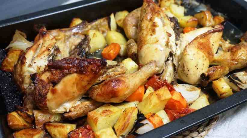 Receta Pollo al Horno con Patatas y Verduras | Mis Recetas